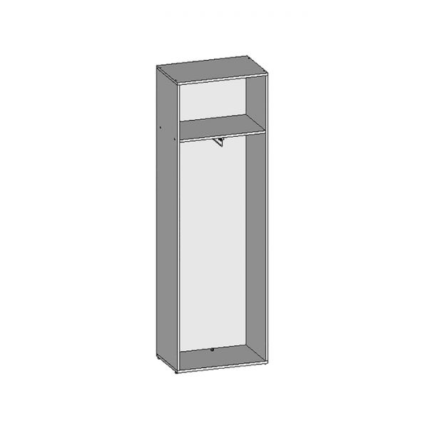 Шкаф для одежды НШ-10, 600 ? 380 ? 1890 мм, белый шагр