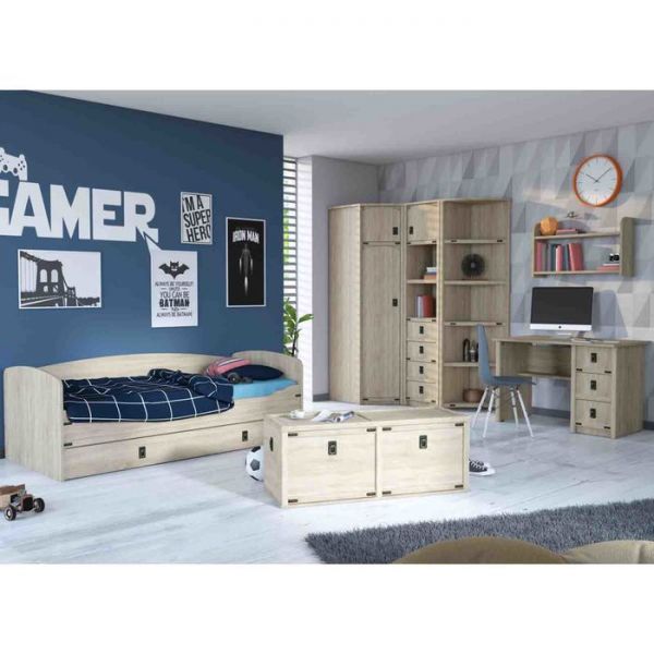 Шкаф-пенал «Валенсия», 4 ящика, 500 ? 450 ? 2090 мм, цвет дуб сонома