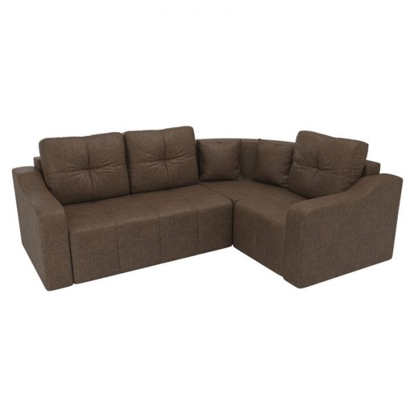 Угловой диван «Кембридж», механизм еврокнижка, рогожка, цвет бежевый