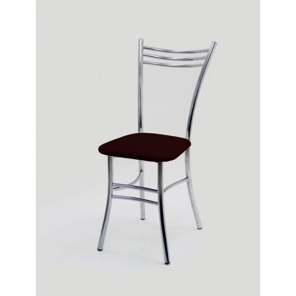 Стул «Увертюра», хром, цвет шоколад