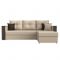 Угловой диван «Валенсия», механизм дельфин, экокожа, цвет бежевый