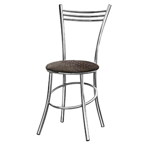 Стул «Увертюра-R», 365 ? 440 ? 920 мм, хром, цвет кожзам №3