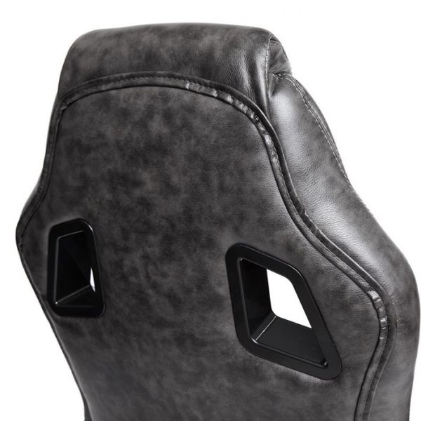 Кресло DRIVER экокожа/ткань серый/черный 2 TONE/11