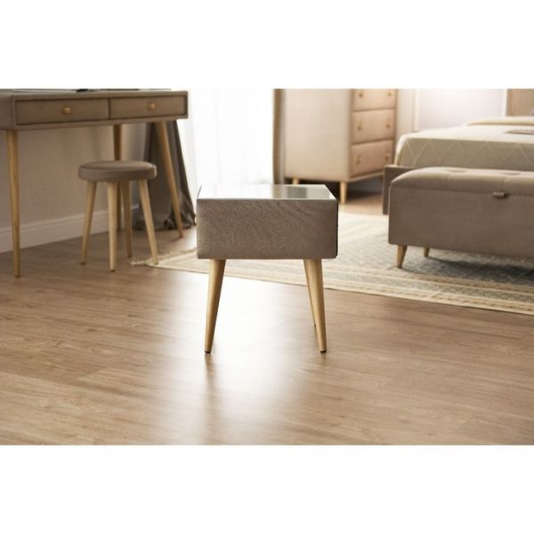 Тумба «Олимпия», 1 ящик, стекло, велюр, цвет velutto 05