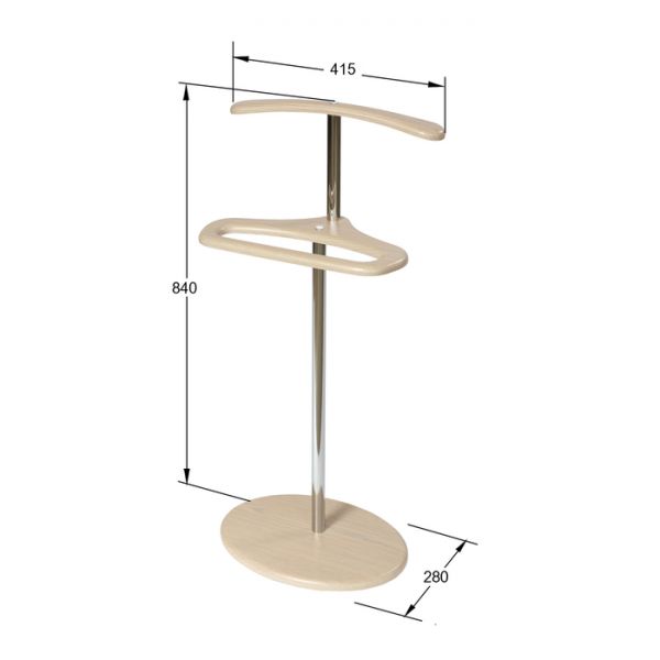 Вешалка напольная «Универсальная мини», 415 ? 280 ? 840 мм, цвет белый