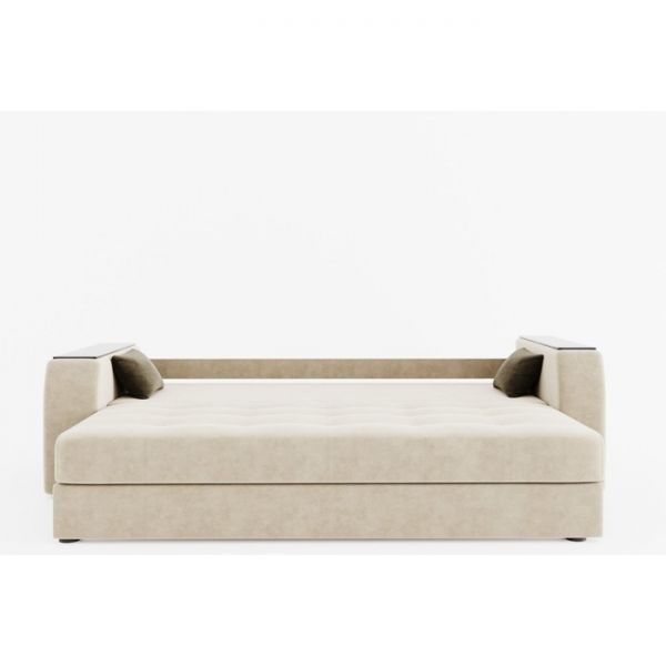 Прямой диван «Сенатор», механизм пантограф, велюр, цвет селфи 01 / селфи 03