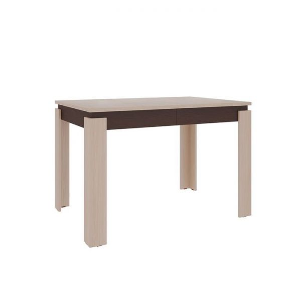 Стол обеденный Гермес 2, венге/дуб млечный, ширина - 1120/1520/1920 мм