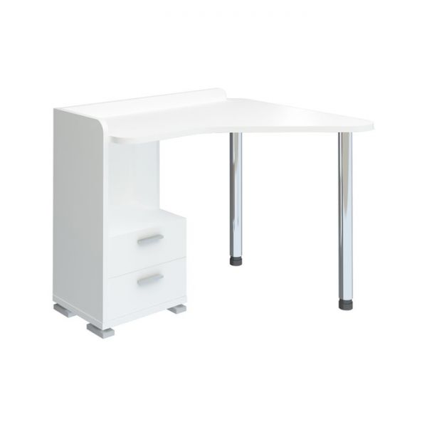 Стол СКМ-55, угол правый, 1100 ? 900 ? 810 мм, цвет белый жемчуг