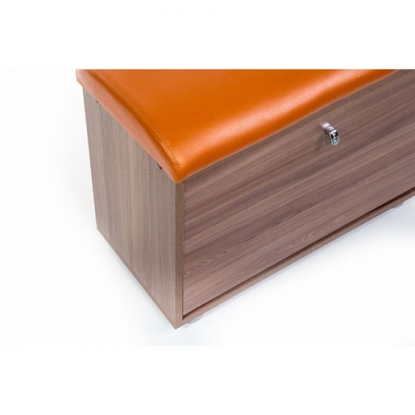 Обувница МС 1(120), 620х300х460, Шимо темный/Оранжевый