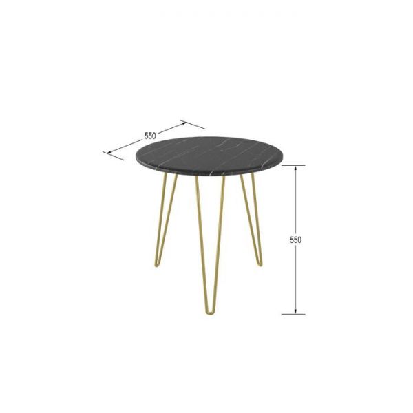 Стол журнальный «РИД Голд 530», 550 ? 550 ? 550 мм, цвет белый мрамор