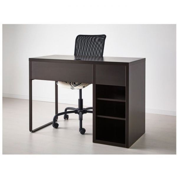 Письменный стол, цвет чёрно-коричневый МИККЕ