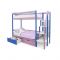 Детская двухъярусная кровать Бельмарко Svogen синий-лаванда