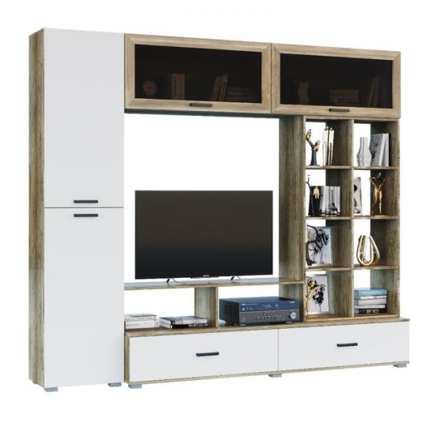 Гостиная №4 2500x530x2000 Каньон/Белый