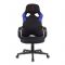 Кресло игровое Zombie RUNNER черный/синий, текстиль/эко.кожа, крестовина пластик