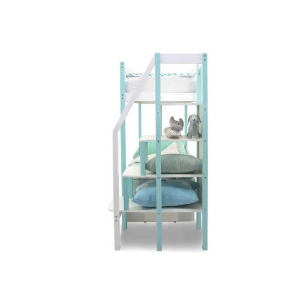 Детская двухъярусная кровать Бельмарко Svogen мятно-белый