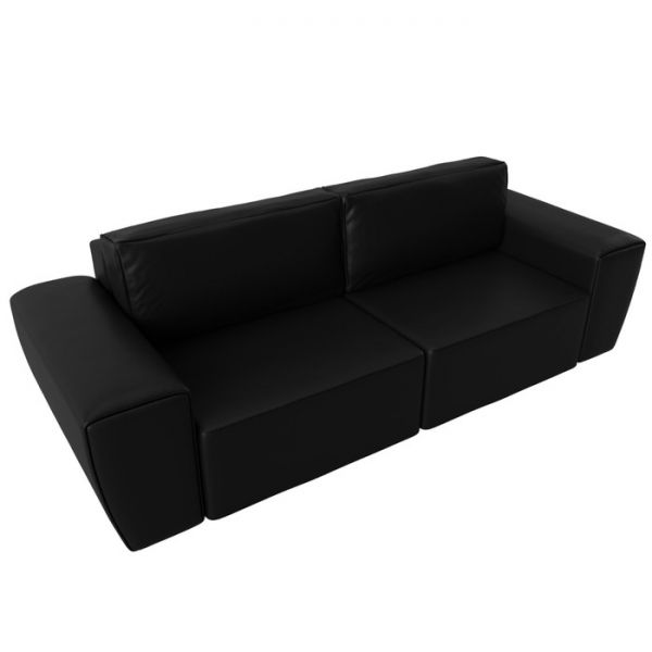 Прямой диван «Беккер», механизм еврокнижка, экокожа, цвет бежевый