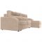 Угловой диван «Дарси», механизм еврокнижка, велюр, цвет бежевый
