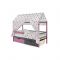Детская кровать-домик Бельмарко Svogen лаванда-графит