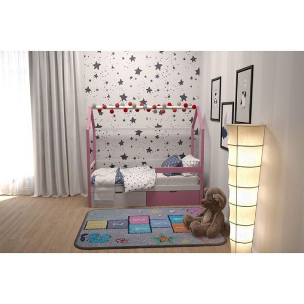 Детская кровать-домик Бельмарко Svogen лаванда-белый