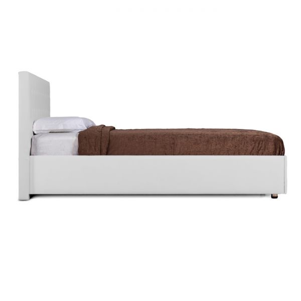 Кровать «Космопорт» с ПМ, 140 ? 200 см, ортопедическое основание, цвет взбитые сливки