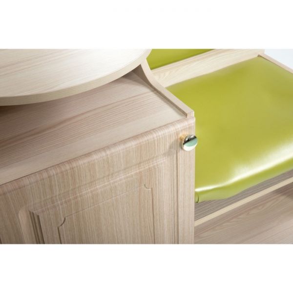 Банкетка №1, 900х430х920, Ясень/Зеленый(105)