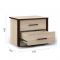 Тумба прикроватная «Эшли», 500 ? 364 ? 400 мм, цвет венге / дуб сонома
