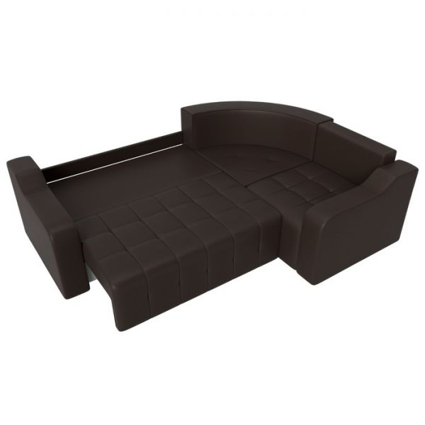 Угловой диван «Кембридж», механизм еврокнижка, экокожа, цвет бежевый