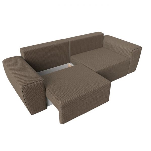 Прямой диван «Беккер», механизм еврокнижка, рогожка, цвет бежевый