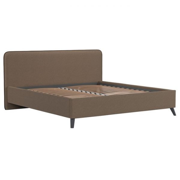 Кровать Миа, 1800х2000, ортопедическое осн+ПМ, Купер 29/ Ореховый коричневый