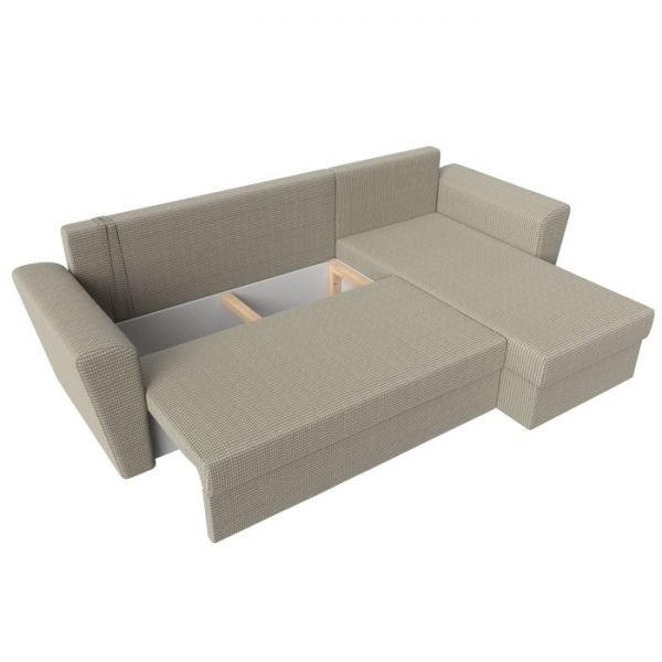 Угловой диван «Амстердам лайт», еврокнижка, правый угол, цвет корфу 02