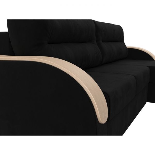 Угловой диван «Дарси», механизм еврокнижка, микровельвет, цвет бежевый