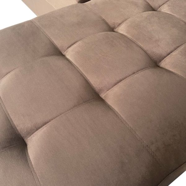 Угловой диван «Фаворит», механизм дельфин, цвет бинго бежевый