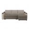 Угловой диван «Монако», механизм еврокнижка, рогожка, цвет бежевый / коричневый