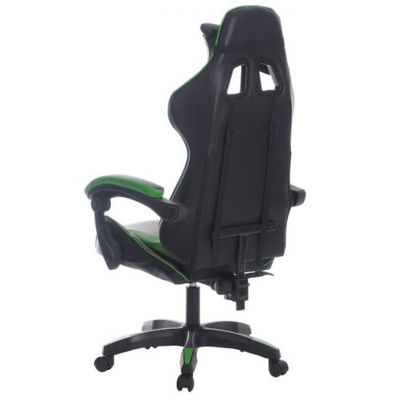 Кресло игровое Клик Мебель "Thunderbolt II" YS-901 черный/салатовый