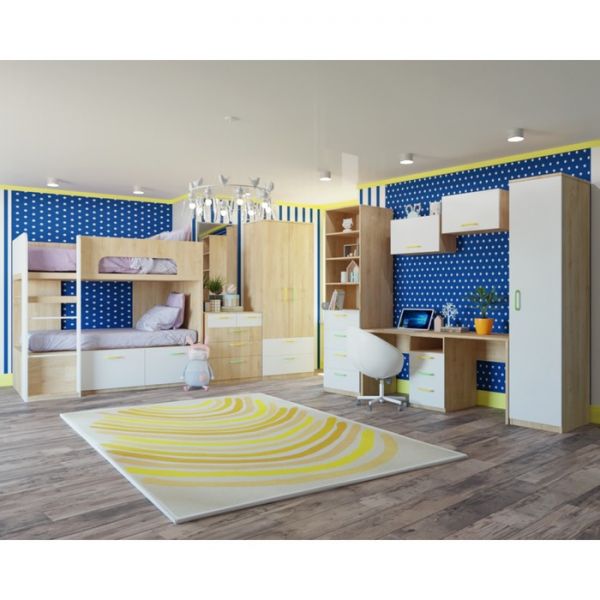 Комод «Стайл», 900 ? 550 ? 745 мм, цвет дуб сонома / белый