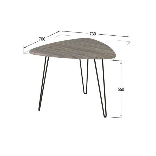 Стол журнальный «Спринг 530», 730 ? 700 ? 550 мм, цвет дуб американский