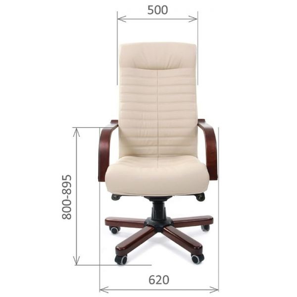 Кресло руководителя Chairman 480 WD экокожа премиум, чёрный