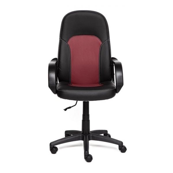 Кресло PARMA экокожа, черный/бордо 36-6/36-7