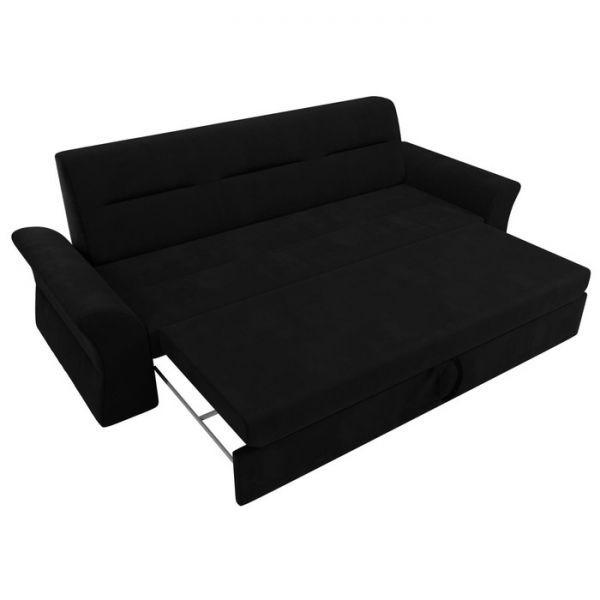 Прямой диван «Клайд», механизм дельфин, микровельвет, цвет бежевый