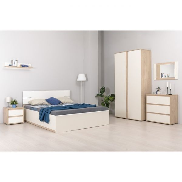 Тумба прикроватная Лея 13.288, 440х402х453, Дуб Эндгрейн/ Миндаль