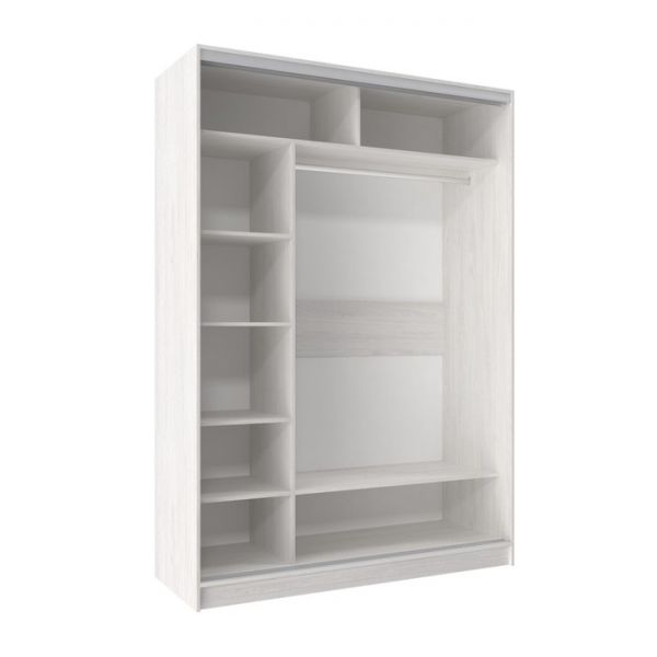 Шкаф-купе «Домашний», 1600 ? 600 ? 2300 мм, ЛДСП, цвет белый