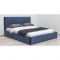 Кровать Милана 1600х2000, ортопедическое осн+ПМ, Полуночно-синий/Океан