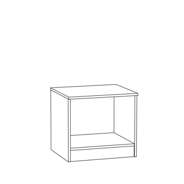 Тумба прикроватная Гудвин 13.77, 508х447х462, Гикори рокфорд/Мята