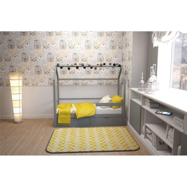 Детская кровать-домик Бельмарко Svogen графит