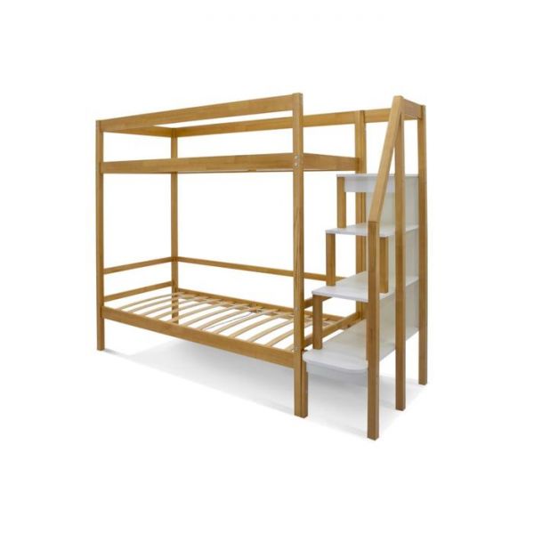 Детская двухъярусная кровать Бельмарко Svogen дерево