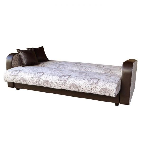 Диван-кровать «Непал Эконом» Гарден 03+экокожа коричневая