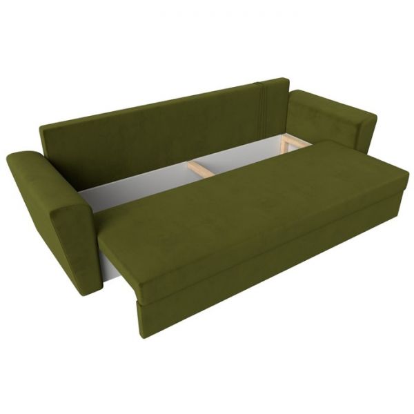 Диван прямой «Амстердам лайт», еврокнижка, микровельвет, цвет бежевый