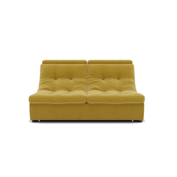 Прямой диван «Монако 3», механизм дельфин, ППУ, велюр, цвет селфи 01