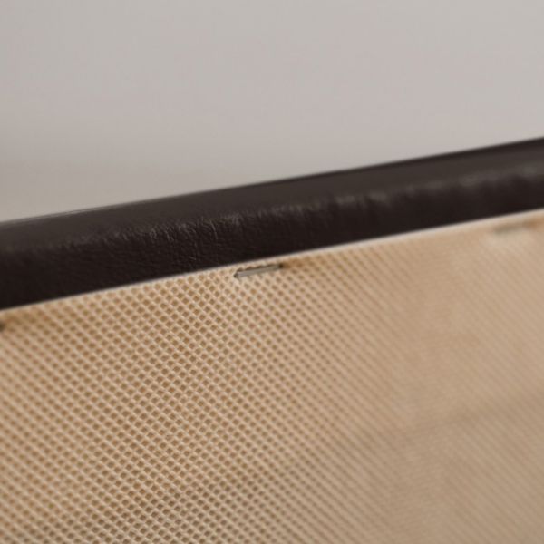 Кровать «Птичье гнездо» без ПМ, 1400х2000, встроенное основание, экокожа, цвет коричневый