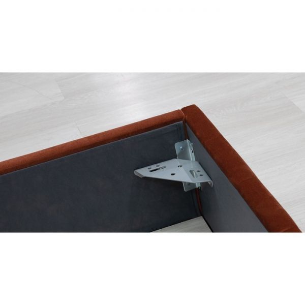 Кровать Милана, 1800х2000, ортопедическое осн+ПМ, Лекко терра/ Кирпичный